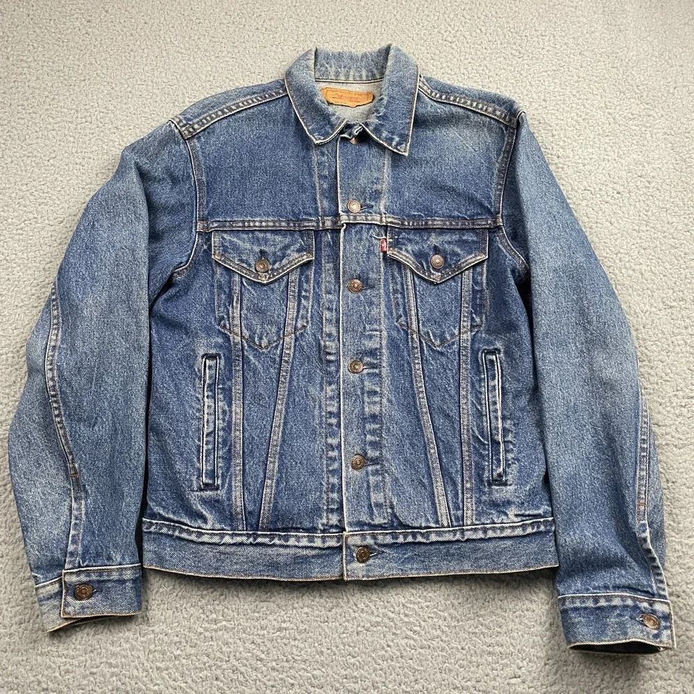 Vintage 1986 Levi's Denim Trucker Jacket Size 38R Type 3 70506-0216 Made In USA